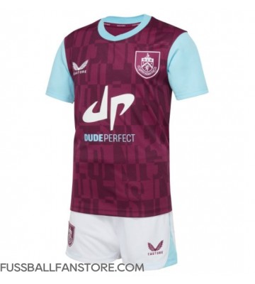 Burnley Replik Heimtrikot Kinder 2024-25 Kurzarm (+ Kurze Hosen)